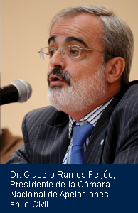 Dr. Claudio Ramos Feijo, Presidente de la Cmara Nacional de Apelaciones en lo Civil.